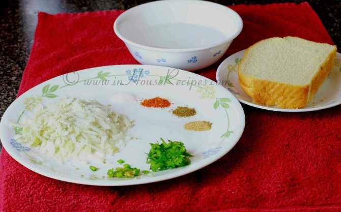 Aloo bread roll ingredients