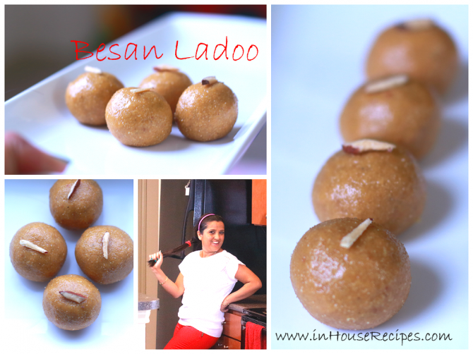 besan ladoo made easily at home