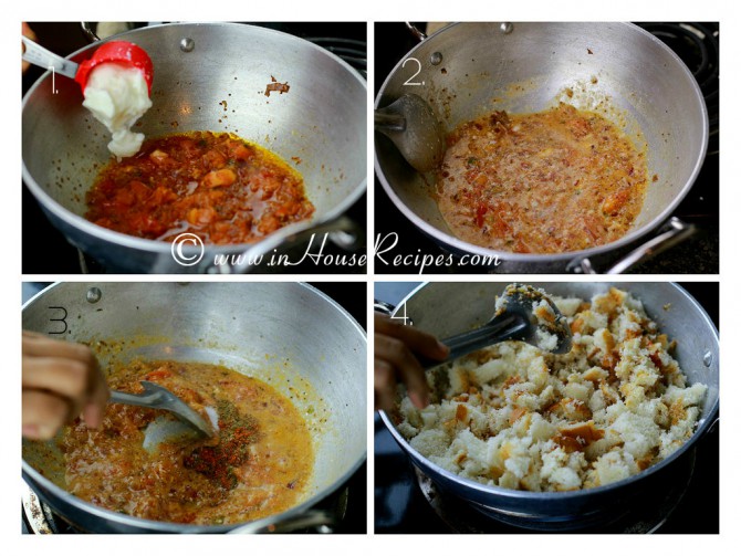 Add curd to tadka