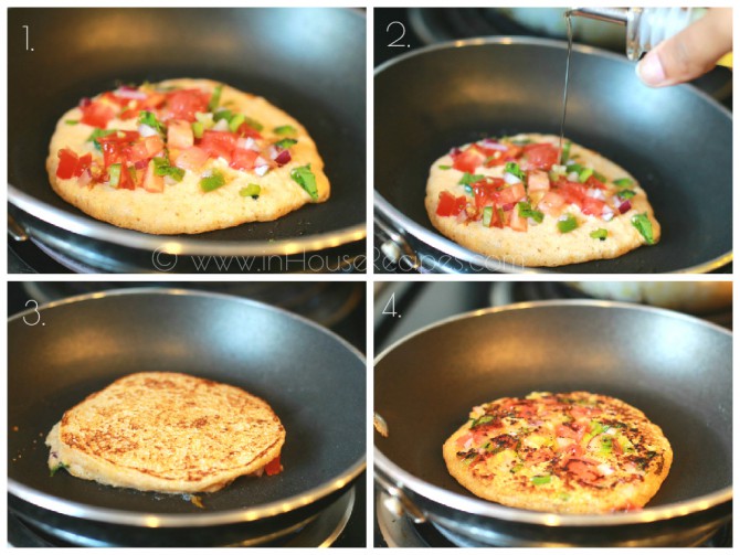 Cook suji pancake on both sides