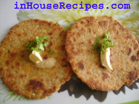 Gobi paratha with besan