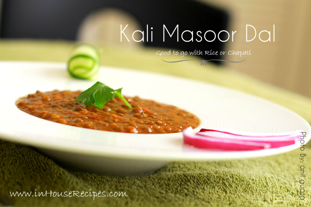 Kali Masoor Dal Recipe Video inHouseRecipes