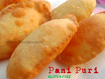 Gluten free pani puri for celiac patient