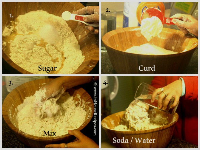 Knead Bhatura dough