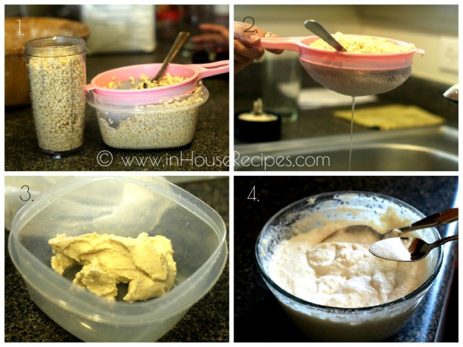 Grinding Urad Dal for Dahi Vada