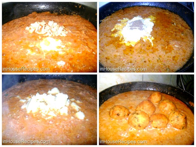 Add kofta in mughlai curry