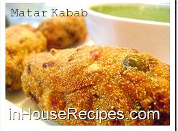 Matar kabab with corn