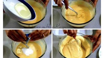 Adding ENO to Dhokla paste Adding ENO to Dhokla paste