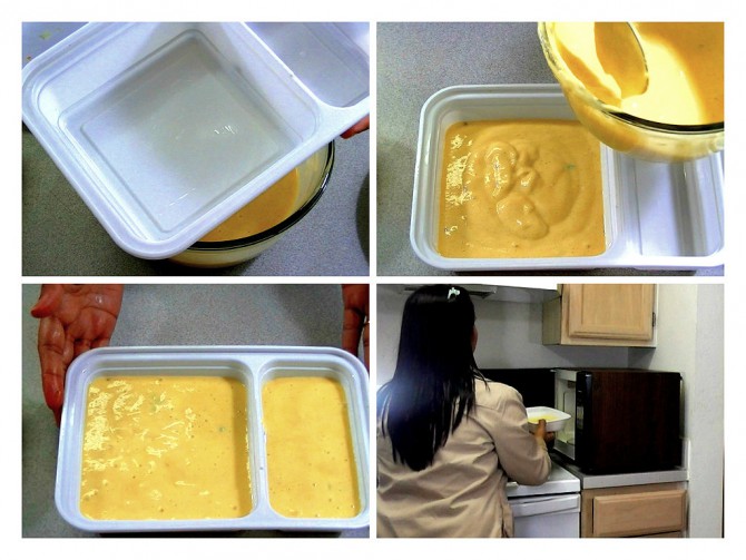 Preparing Dhokla pan and Cooking Dhokla in microwave Preparing Dhokla pan and Cooking Dhokla in microwave