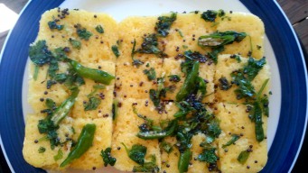 Instant Besan Dhokla Microwave version Instant Besan Dhokla Microwave version