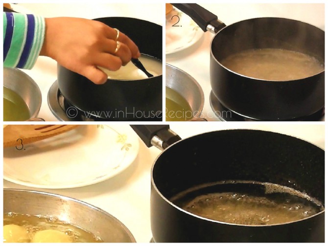Dissolve Sugar and wait for 1 boil