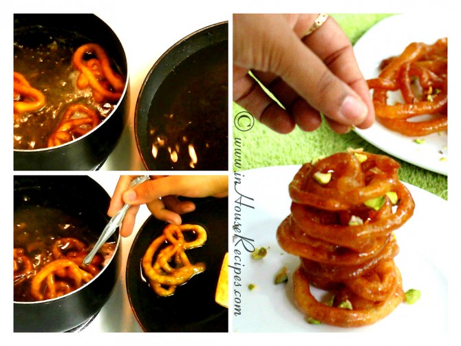 Take out Jalebi from Chashni