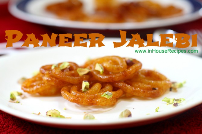 Paneer jalebi stacked on each other