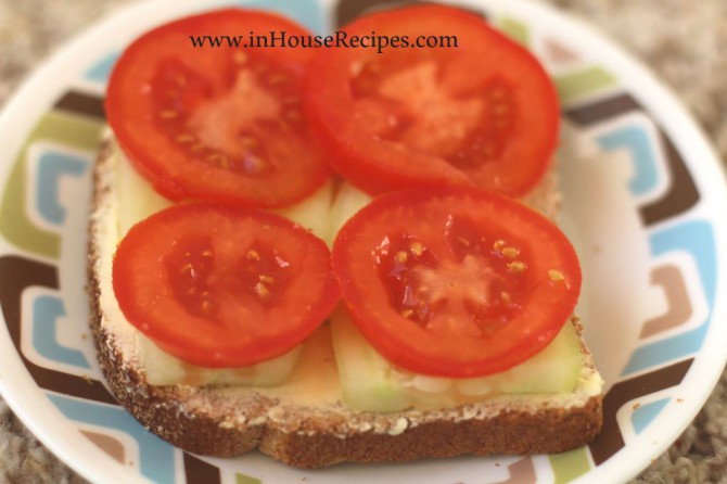 Vegetable sandwich add tomato