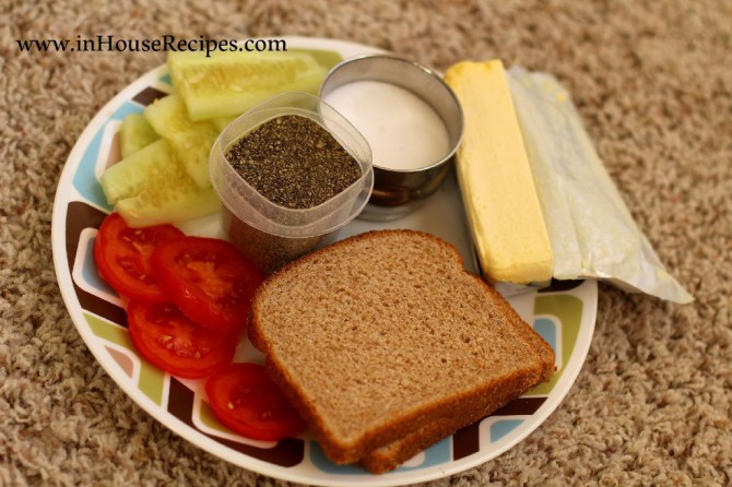 Vegetable sandwich ingredients