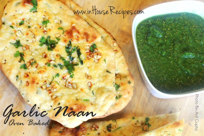 Bake Garlic Naan at home