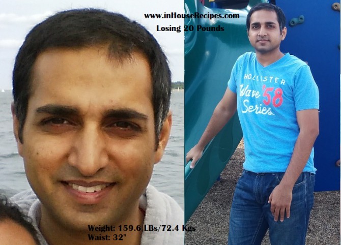 Anil Gupta - After losing 20 pounds - 9 kgs