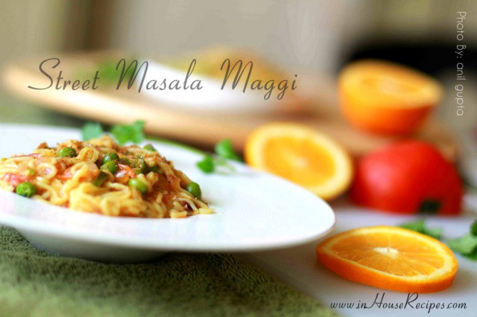 Street  masala maggi is famous at vendors outside offices