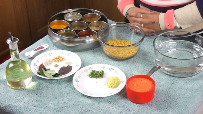 Ingredients for Toor dal Ingredients for Toor dal