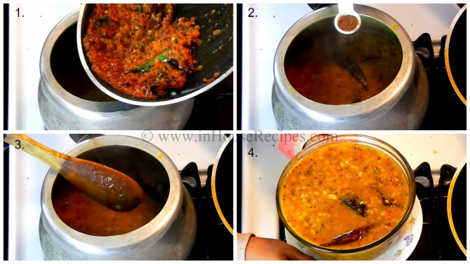 Mix tadka with boiled Toor dal Mix tadka with boiled Toor dal