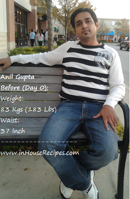 Anil Gupta GM Diet day 0