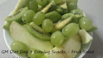 GM diet Day 3 Evening Snacks