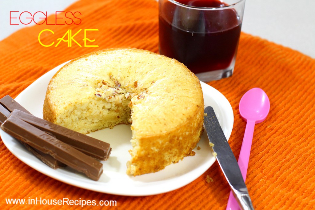 Eggless Cake In Cooker Can be as soft as any other cake baked in Oven with Egg