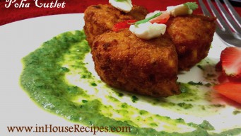 Heart Shaped Poha Cutlet