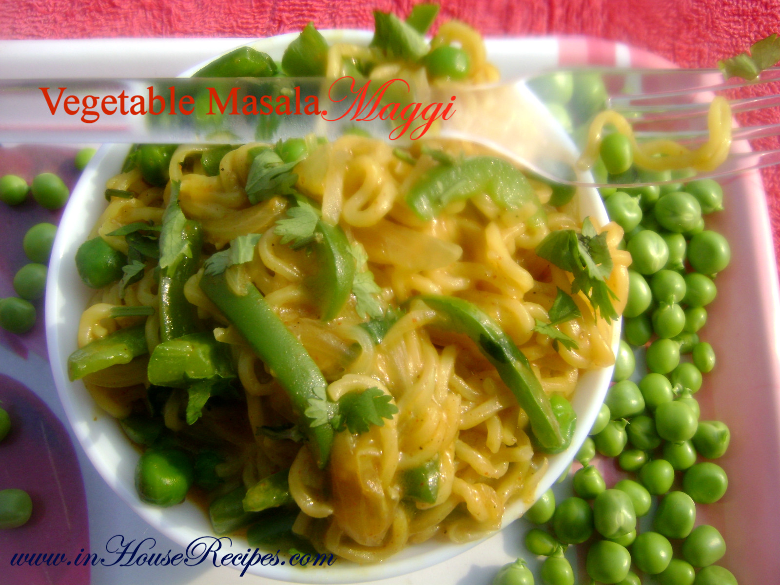 Vegetable Masala Maggi Recipe Spicy Video inHouseRecipes
